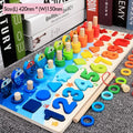 Kids Educational Wooden Puzzle Fishing Toys Count Number