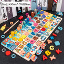 Kids Educational Wooden Puzzle Fishing Toys Count Number