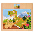 Hot Sale 12/9 PCS Puzzles Wooden Kids Baby Wood Cartoon Vehicle Animals