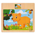 Hot Sale 12/9 PCS Puzzles Wooden Kids Baby Wood Cartoon Vehicle Animals