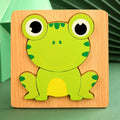 High Quality 3D Wooden Puzzle Baby Cartoon Animal Traffic