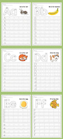 26 English Letter Exercise Book, English Handwriting Red Book