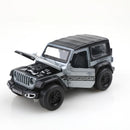 Closed-top Wrangler off-road vehicle, die-cast metal, boy's toy