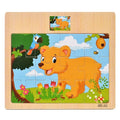 1pc Wooden Jigsaw Puzzle Kids Cartoon Animals Traffic Car