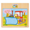 1pc Wooden Jigsaw Puzzle Kids Cartoon Animals Traffic Car