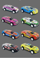 12pcs Alloy Racing Cars Model Toy Children Mini Iron Sheet Car