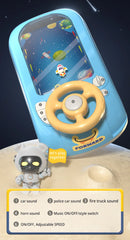 Toddler Racing Car Steering Wheel Toys Musical Electronic Adventure Game