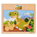 1pc Wooden Jigsaw Puzzle Kids Cartoon Animals Traffic Car