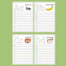 26 English Letter Exercise Book, English Handwriting Red Book