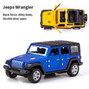 Alloy JEEPS Wrangler pull-back off-road car toy imitation off-road pull-back car
