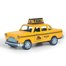 Retro Taxi Model Alloy Car Toy Miniature Car Collection Diecast Sound Light Kids Toys Children's Day Gift