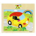 1pc Wooden Jigsaw Puzzle Kids Cartoon Animals Traffic Car