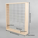 50 Grids Solid Wood Frame Acrylic Car Storage Box  Hot Wheels Diecast Car Matchbox