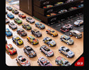 48 Mini Pull-Back Cars with Built-In Garage Set