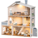 Robotime Robud Wooden Dollhouse 6 Rooms 29 Realistic