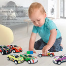 12pcs Alloy Racing Cars Model Toy Children Mini Iron Sheet Car