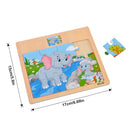 1pc Wooden Jigsaw Puzzle Kids Cartoon Animals Traffic Car