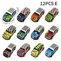 12pcs Alloy Racing Cars Model Toy Children Mini Iron Sheet Car