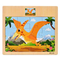 1pc Wooden Jigsaw Puzzle Kids Cartoon Animals Traffic Car