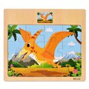 1pc Wooden Jigsaw Puzzle Kids Cartoon Animals Traffic Car