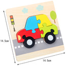 High Quality 3D Wooden Puzzle Baby Cartoon Animal Traffic