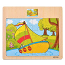 1pc Wooden Jigsaw Puzzle Kids Cartoon Animals Traffic Car