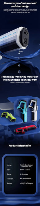 Electric Water Guns For Adults Kids Powerful Squirt Automatic