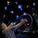 Outdoor Flash Rocket toy LED Lights Glowing Slingshot Rocket Helicopter
