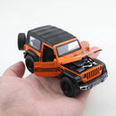 Closed-top Wrangler off-road vehicle, die-cast metal, boy's toy