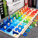 Kids Educational Wooden Puzzle Fishing Toys Count Number
